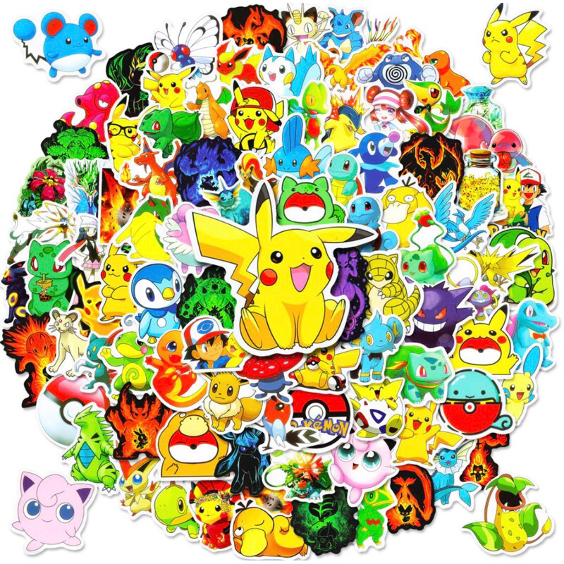 60 sticker pokemon siêu đáng yêu