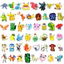 Set 60 Sticker Pokemon siêu đáng yêu Chống Nước Dán Laptop Vali Mũ Bảo Hiểm Sổ Tay