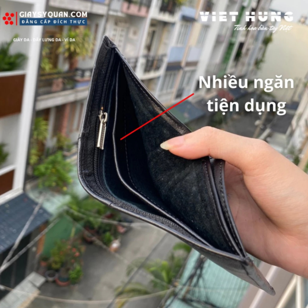 Ví Da Bò Nam Khâu Viền, Mạnh Mẽ Quý Phái