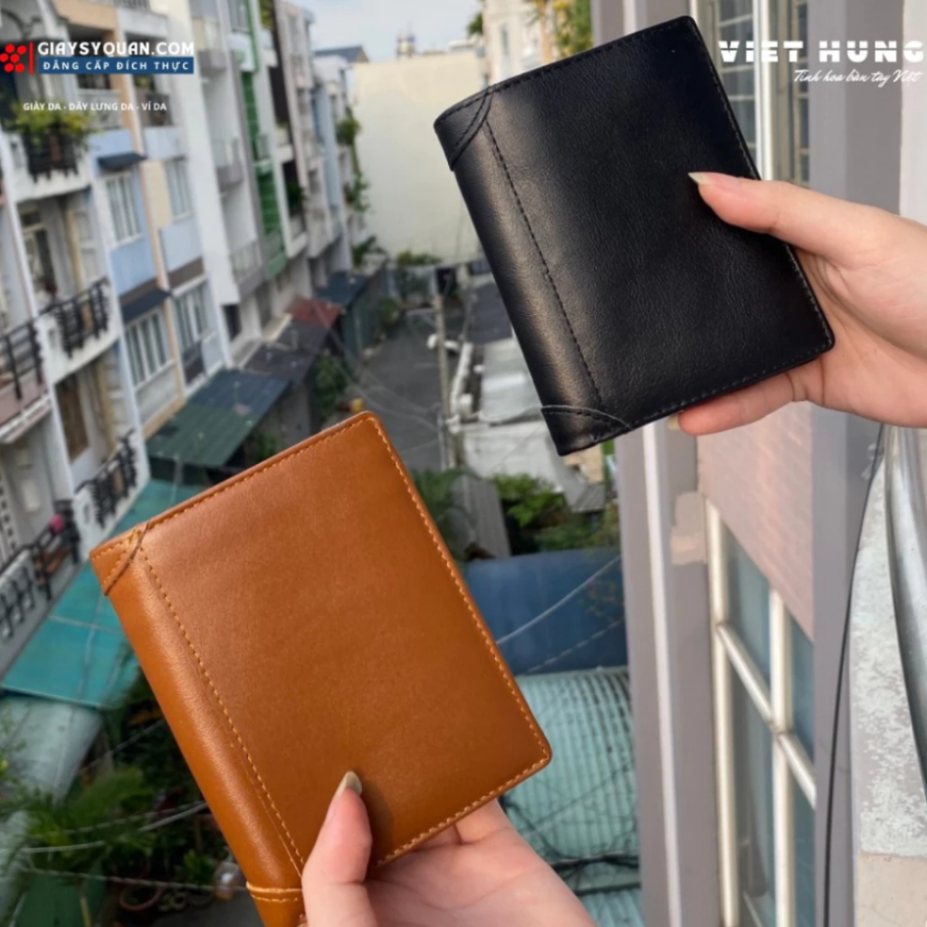 Ví Da Bò Nam Khâu Viền, Mạnh Mẽ Quý Phái