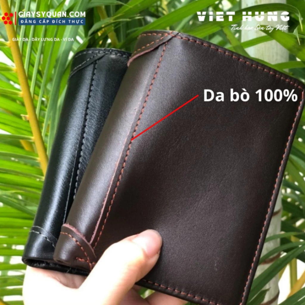 Ví Da Bò Nam Khâu Viền, Mạnh Mẽ Quý Phái