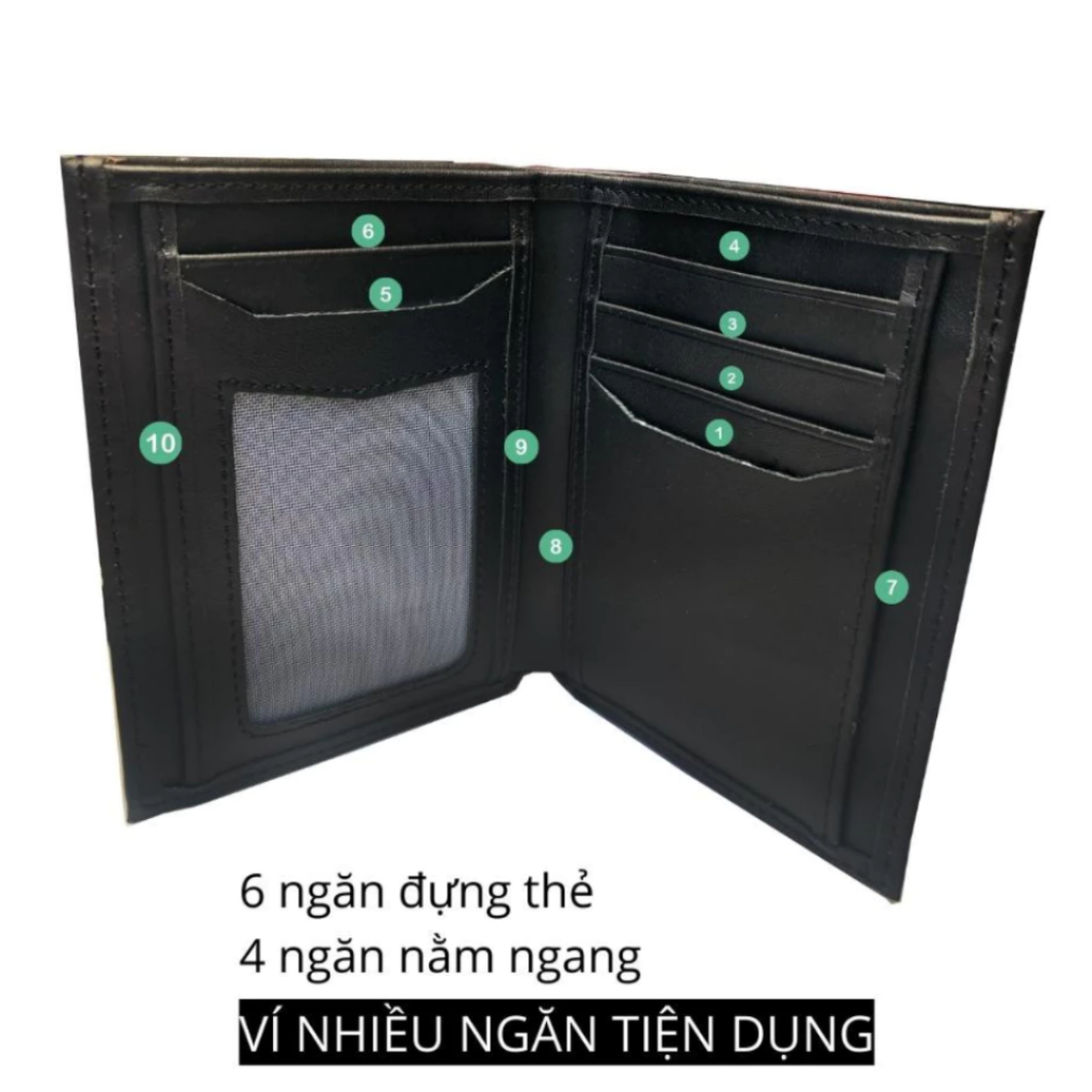 Ví Nam Da Bò Classic Ví Đứng