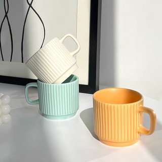 (giá 1 thùng 54 cái, sỉ sập sàn) Cốc gốm sứ tráng men vintage trơn lớn cực xinh, cốc sứ vintage, cốc sứ cà phê