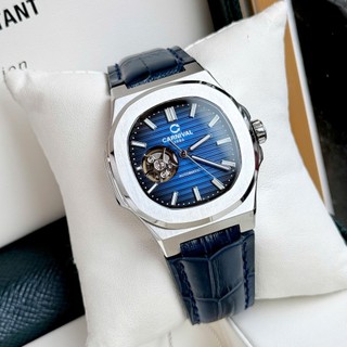 Đồng Hồ Cơ Nam Open Heart 8128G (Viền trơn) Chính Hãng