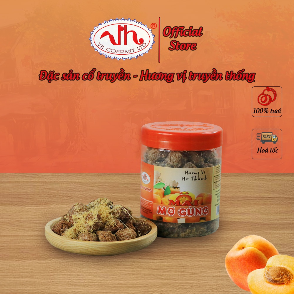 Ô Mai Mơ Gừng Vạn Hương Chuẩn Vị Truyền Thống hộp (200gr, 350gr)