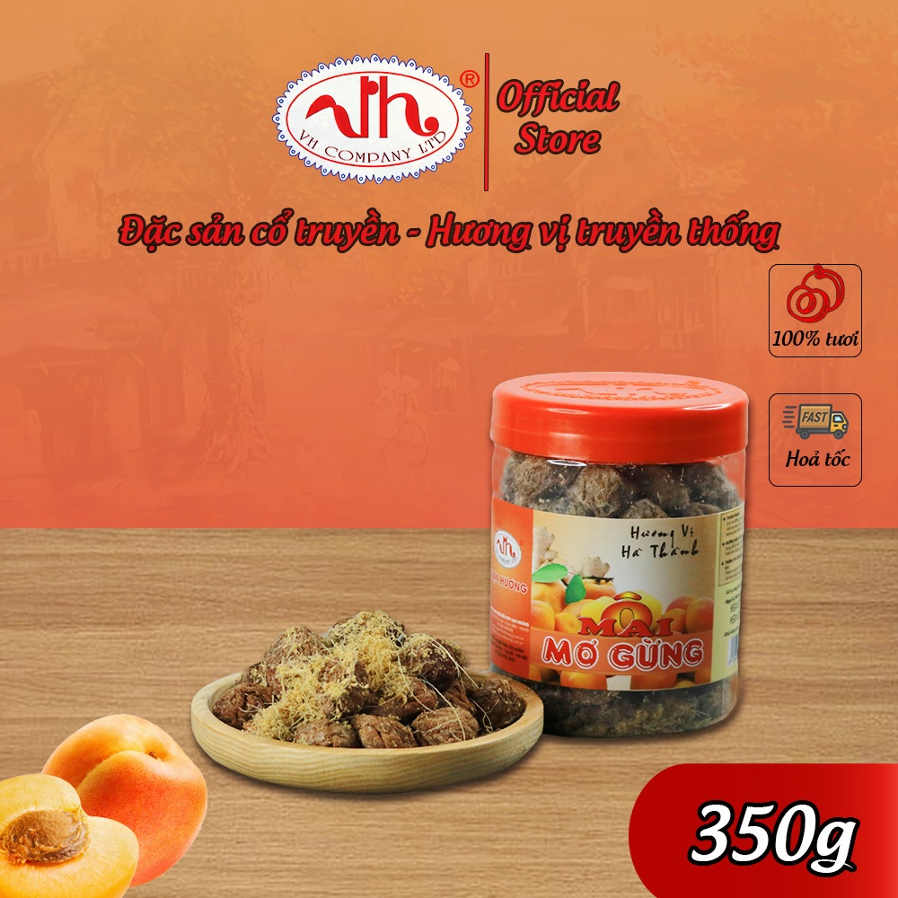 Ô Mai Mơ Gừng Vạn Hương Chuẩn Vị Truyền Thống hộp (200gr, 350gr)