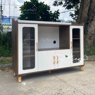 Tủ bếp gỗ để lò vi sóng NTTK B2519