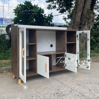 Tủ bếp gỗ để lò vi sóng NTTK B2519