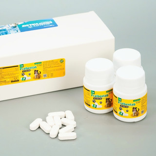 PRALBENTAB 550 – Thuốc tẩy Giun Sán Và Sán Dây Dành Cho Chó Và Mèo Giảm Tiêu Chảy Bệnh Đường Ruột