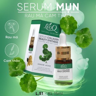Serum LeoQ Rau Má ,Cam Thảo15ml .Ngăn ngừa Mụn thâm Liền Sẹo