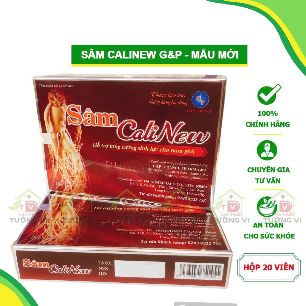 [MẪU MỚI] Sâm CaliNew G&P (Caliperu GP mới) - Bổ thận, tăng cườne sinh ...