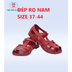 Dép rọ nam Hoa San cao cấp size 37-44, Dép đi mưa chống trơn trượt