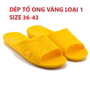 Dép tổ ong vàng đi mưa, dép đi trong nhà, dép lê, dép nhựa