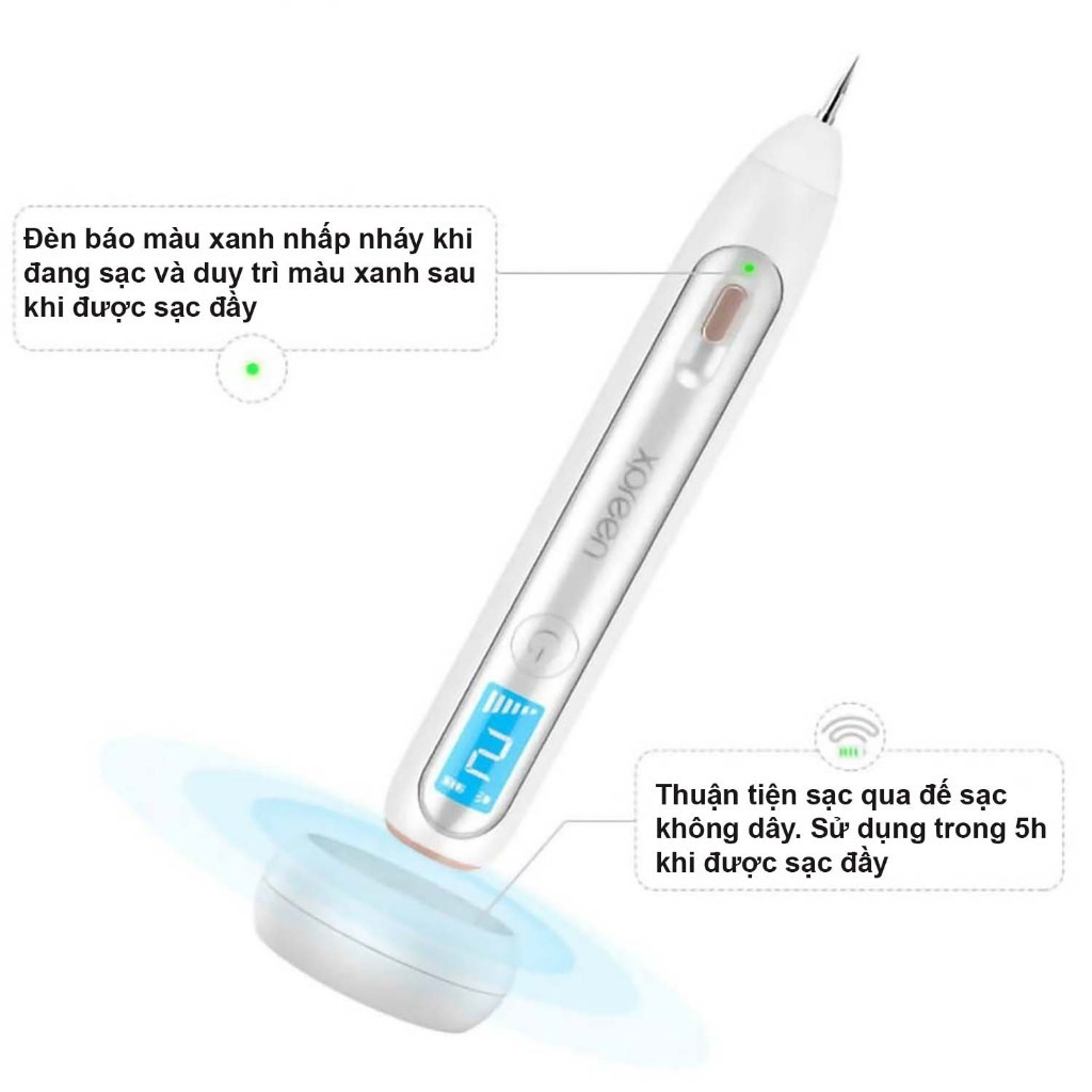 Máy Plasma máy đốt nốt ruồi mụn thịt Xpreen 6in1 có kèm sạc đa năng - H044