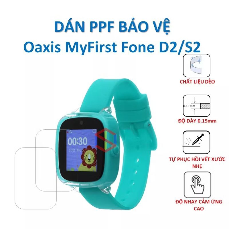 Trẻ Em Oaxis Watch S2 Dán Ppf Dẻo Bảo Vệ Màn Hình đồng Hồ định Vị
