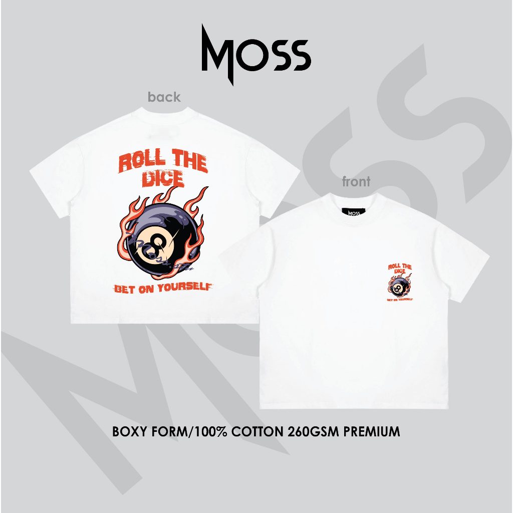 Áo Thun localbrand - “ ROLL THE DICE ” l Form Boxy Fit/ Oversize - Cotton 100% 260GSM premium MOSS.STU