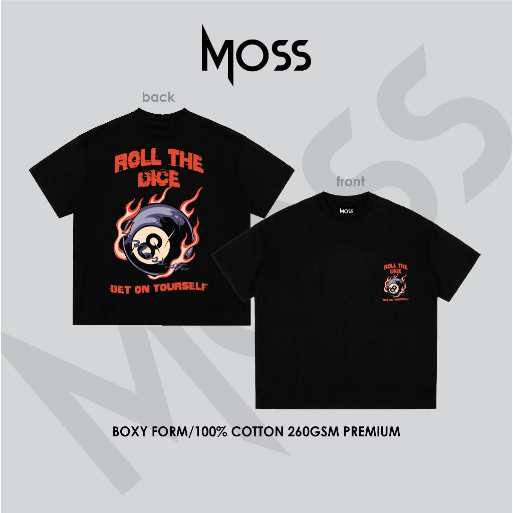 Áo Thun localbrand - “ ROLL THE DICE ” l Form Boxy Fit/ Oversize - Cotton 100% 260GSM premium MOSS.STU