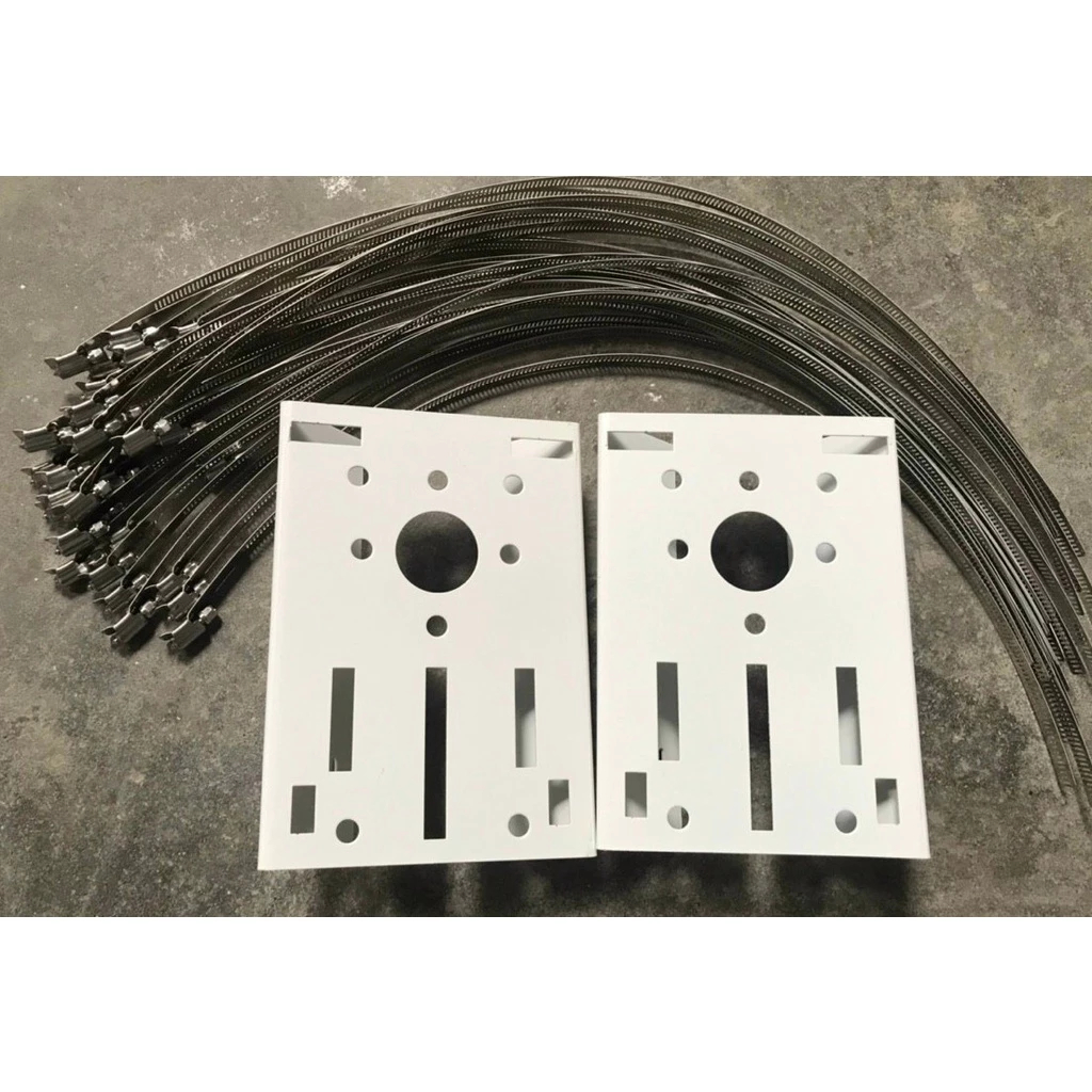 Bích bắt cột sắt gắn camera , Mặt bích cỡ lớn 21x15cm, bích bắt cột cho ...