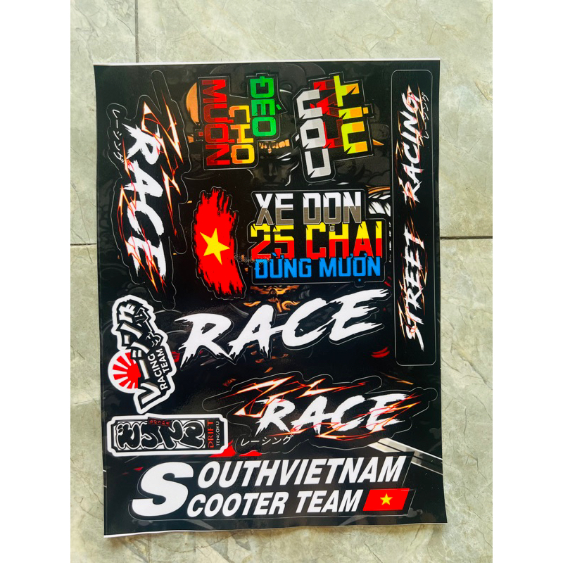 Tem logo sticker mới dán xe máy,điện thoại,laptop… | Shopee Việt Nam