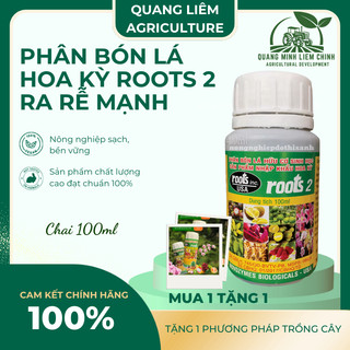 Phân bón lá cao cấp Hoa Kỳ Roots 2 - USA (100ml), kích ra rễ cực mạnh, dùng trong giâm cành chiết