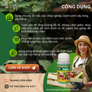 Phân bón lá cao cấp Hoa Kỳ Roots 2 - USA (100ml), kích ra rễ cực mạnh, dùng trong giâm cành chiết