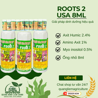 [COMBO 2 HŨ] Phân bón lá cao cấp Hoa Kỳ Roots 2 USA (8ml), kích ra rễ cực mạnh, giâm cành chiết cành