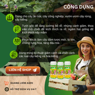 [COMBO 2 HŨ] Phân bón lá cao cấp Hoa Kỳ Roots 2 USA (8ml), kích ra rễ cực mạnh, giâm cành chiết cành