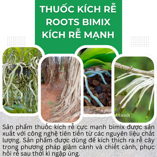 Thuốc kích rễ Bimix Super Root (20ml), Kích thích ra rễ cực mạnh, kích thích cành chiết, giâm,