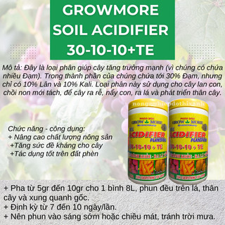 Phân bón lá Growmore (hũ 500gram) đủ các chỉ số 30-10-10; 20-20-20; 10-55-10; 6-30-30