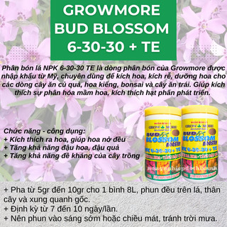 Phân bón lá Growmore (hũ 500gram) đủ các chỉ số 30-10-10; 20-20-20; 10-55-10; 6-30-30