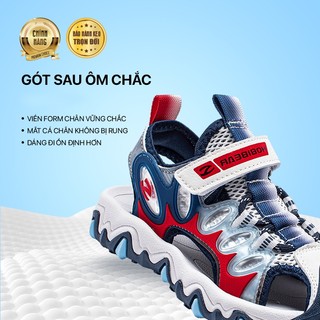 Giày sandal khóa dán Hobibear bít mũi có đế eva siêu mềm và chống trượt AU8173 chính hãng