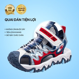 Giày sandal khóa dán Hobibear bít mũi có đế eva siêu mềm và chống trượt AU8173 chính hãng