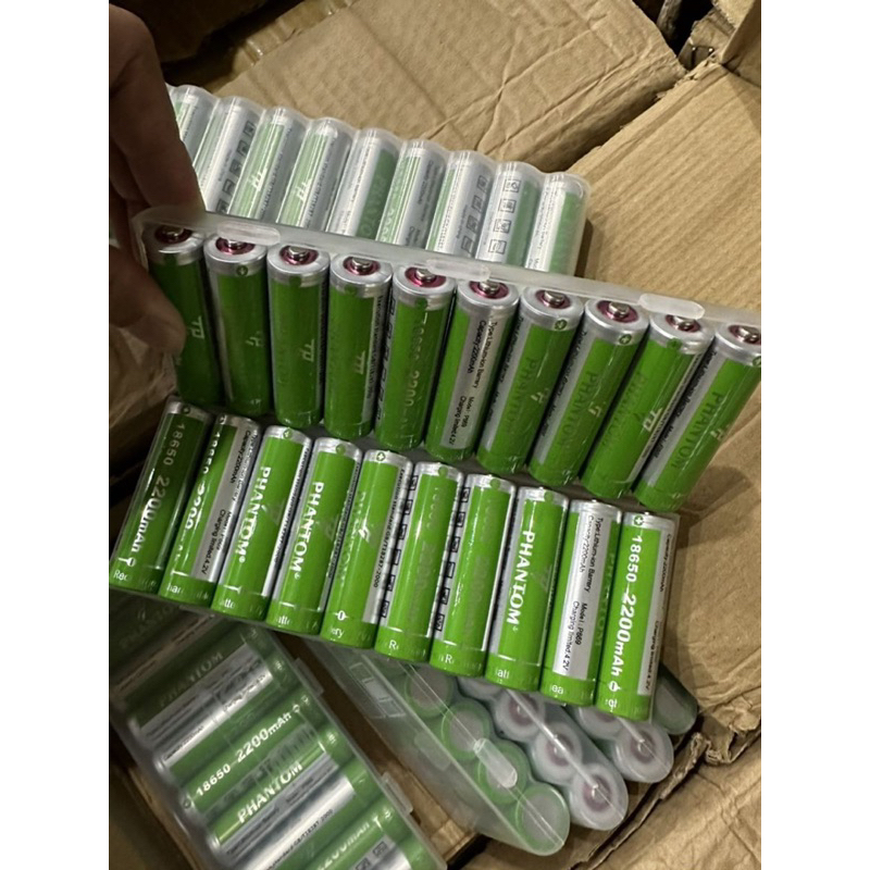 Combo 2 pin sạc 18650 HHTC 2200mah 3.7v đúng chuẩn, pin sạc dành cho ...