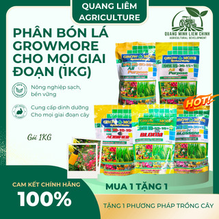 Phân bón lá Growmore (Gói 1KG)  đủ các chỉ số 30-10-10; 20-20-20; 10-55-10; 6-30-30