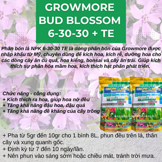 Phân bón lá Growmore (Gói 1KG)  đủ các chỉ số 30-10-10; 20-20-20; 10-55-10; 6-30-30
