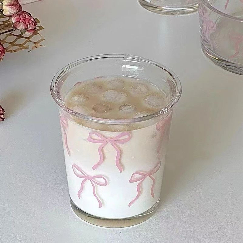 Cốc nơ kèm ống hút
