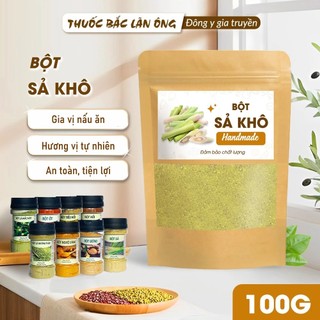 Bột sả nguyên chất 100g (Bột sả hữu cơ, xay mịn, gia vị tẩm ướp cho món ăn thơm ngon hấp dẫn)