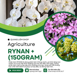 Phân bón Rynan (hũ 150gram), tốt cho cây đủ các chỉ số 12-12-20; 23-08-08; 31-08-08; 22-10-10