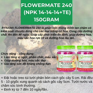 Phân bón Rynan (hũ 150gram), tốt cho cây đủ các chỉ số 12-12-20; 23-08-08; 31-08-08; 22-10-10