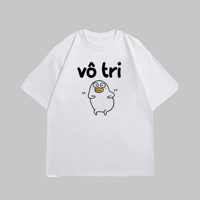 [HOT TREND] Áo thun unisex vịt VÔ TRI hài hước, áo phông nam nữ cổ tròn chất liệu cotton mềm mại co dãn ta556