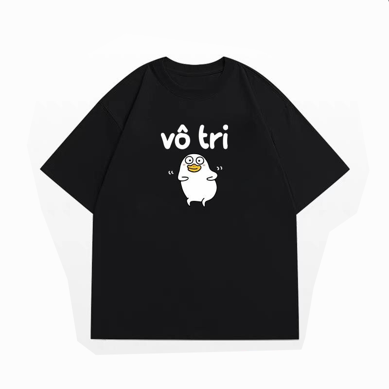 [HOT TREND] Áo thun unisex vịt VÔ TRI hài hước, áo phông nam nữ cổ tròn chất liệu cotton mềm mại co dãn ta556