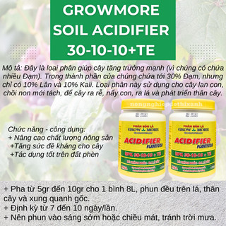Phân bón lá Growmore (hũ 100gram) đủ các chỉ số 30-10-10; 20-20-20; 10-55-10; 6-30-30