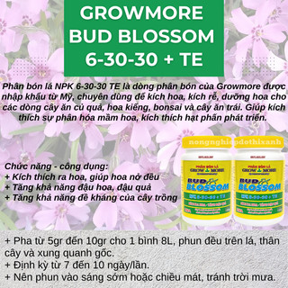 Phân bón lá Growmore (hũ 100gram) đủ các chỉ số 30-10-10; 20-20-20; 10-55-10; 6-30-30