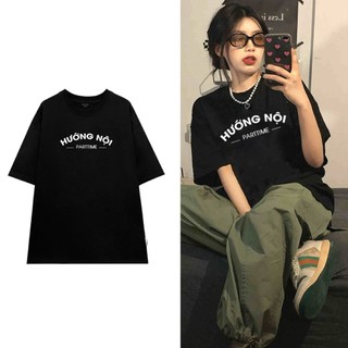 Áo thun unisex Hướng ngoại hướng nội Slogan hài hước, áo phông nam nữ cổ tròn chất liệu cotton mềm mại co dãn ta549