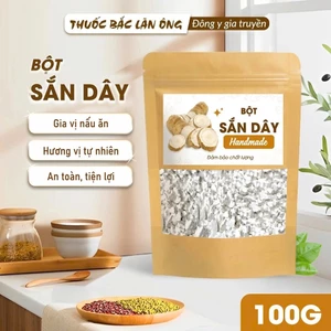 Bột sắn dây nguyên chất 100g, sắn dây ta nhà làm, pha uống giúp thanh nhiệt, giải khát - Lãn Ông