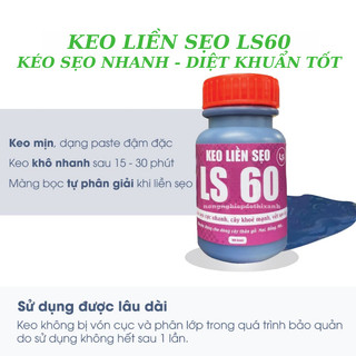 Keo liền sẹo liền da LS50, LS60, LS70 dùng cho cây trồng - Diệt khuẩn tốt kéo sẹo nhanh(25gr, 100gr)