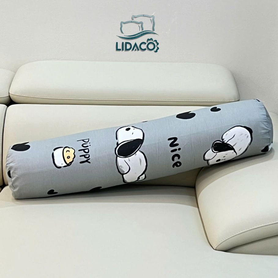 Ảnh Gối ôm người lớn cotton 100%  LIDACO có khóa kéo tiện lợi nhiều màu sắc lựa chọn 2