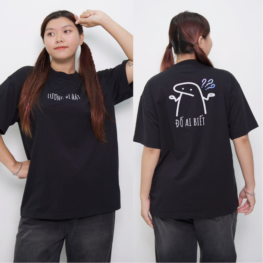 Áo thun nữ unisex, Áo Phông nam nữ in chữ LƯƠNG hài hước cổ tròn chất liệu 100% cotton co giãn mềm mại thoáng khí ta545