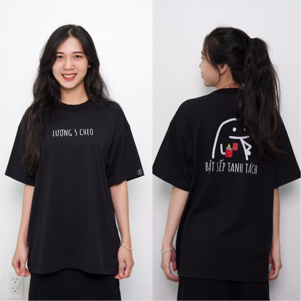 Áo thun nữ unisex, Áo Phông nam nữ in chữ LƯƠNG hài hước cổ tròn chất liệu 100% cotton co giãn mềm mại thoáng khí ta545