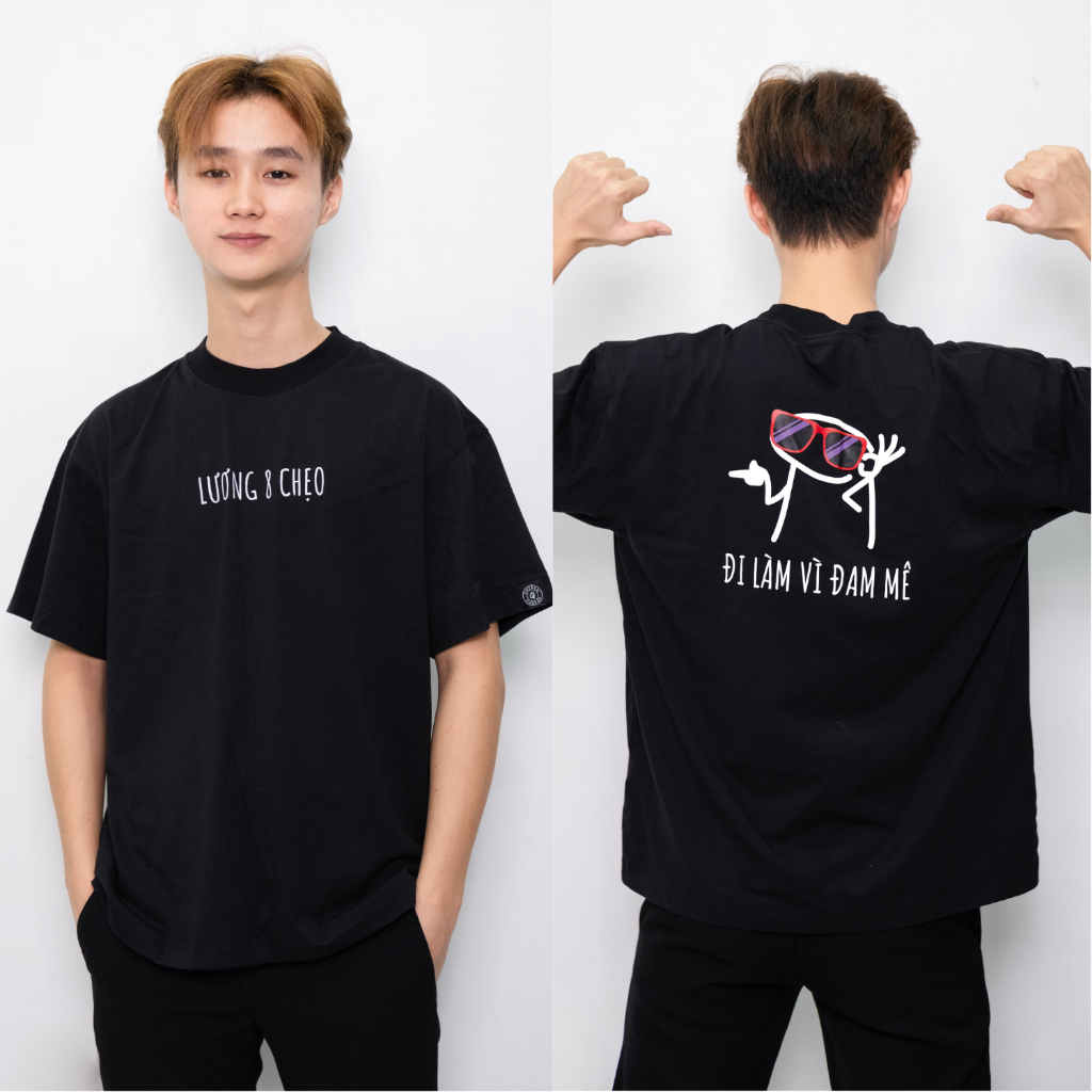Áo thun nữ unisex, Áo Phông nam nữ in chữ LƯƠNG hài hước cổ tròn chất liệu 100% cotton co giãn mềm mại thoáng khí ta545